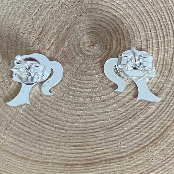 ⚡️Flash Sale⚡️ Cute Silver925 Barbie with ponytail post earrings - Picture 6 of 6
